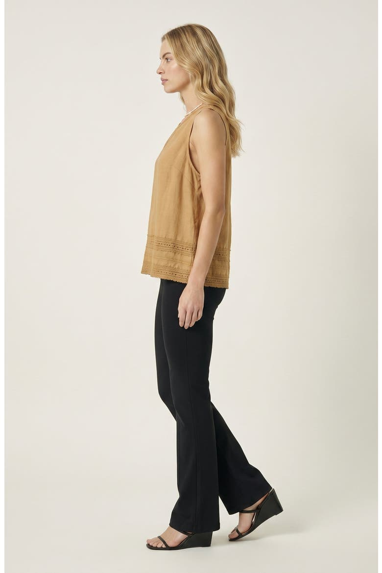 Casual Sleeveless Linen Top, Alternate, color, Orange