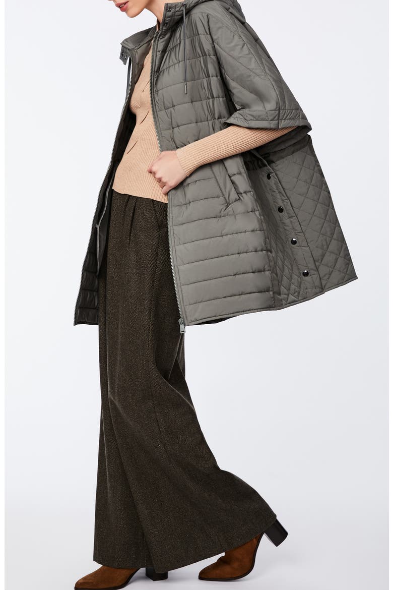 Quilted Poncho, Alternate, color, METROPOLITE