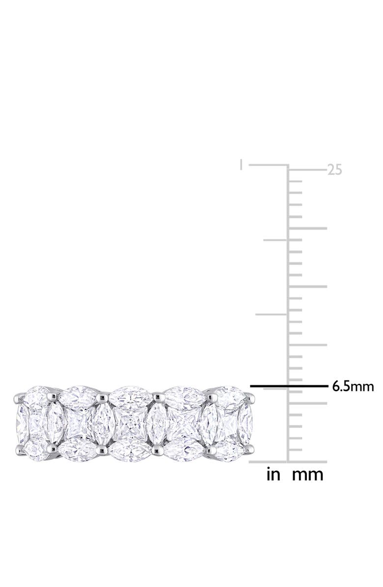 Julianna B. 2 1/2ct D.E.W. Moissanite Anniversary Ring, Alternate, color, Sterling Silver