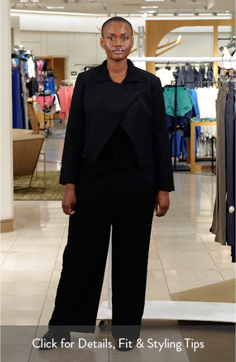 Eboni Crepe Crop Jacket, sales video thumbnail