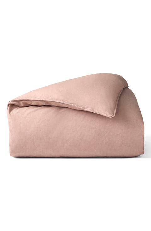 Crinkled Organic Cotton Percale Duvet Cover