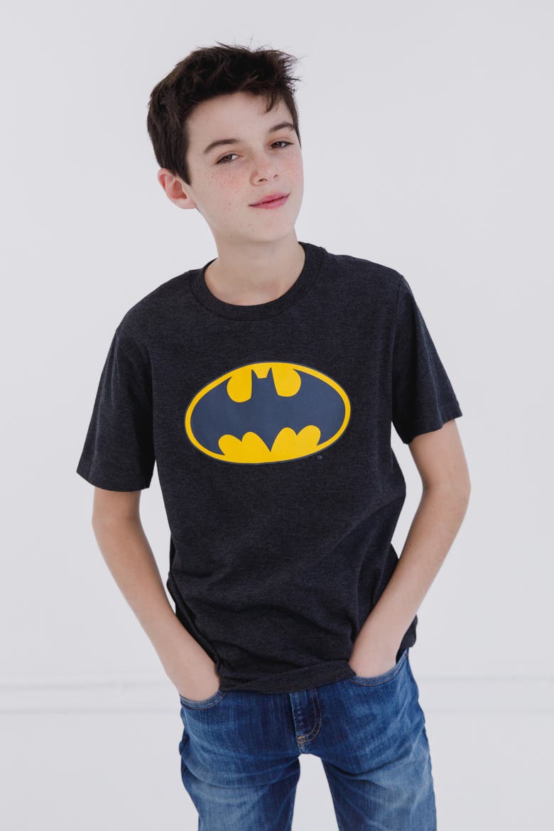 Justice League T-Shirt, Alternate, color, Batman Heather Grey