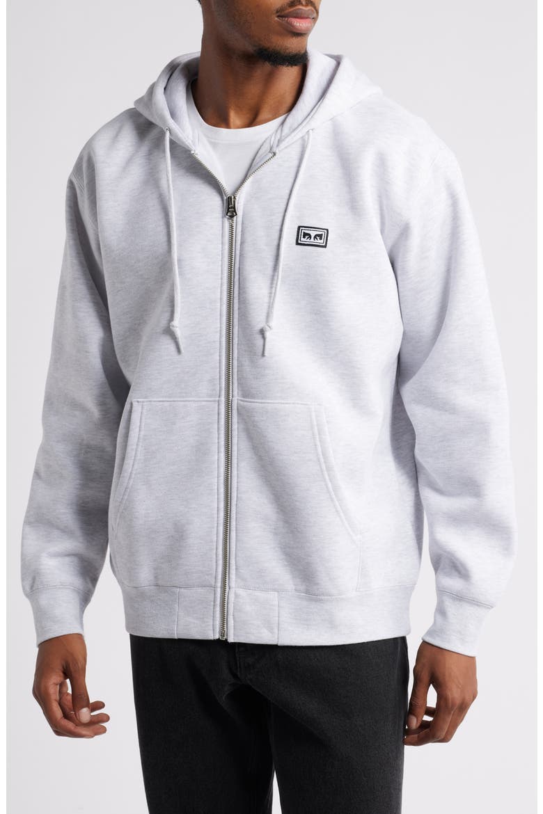 Established Works Bold Zip Hoodie, Alternate, color, ASH GREY