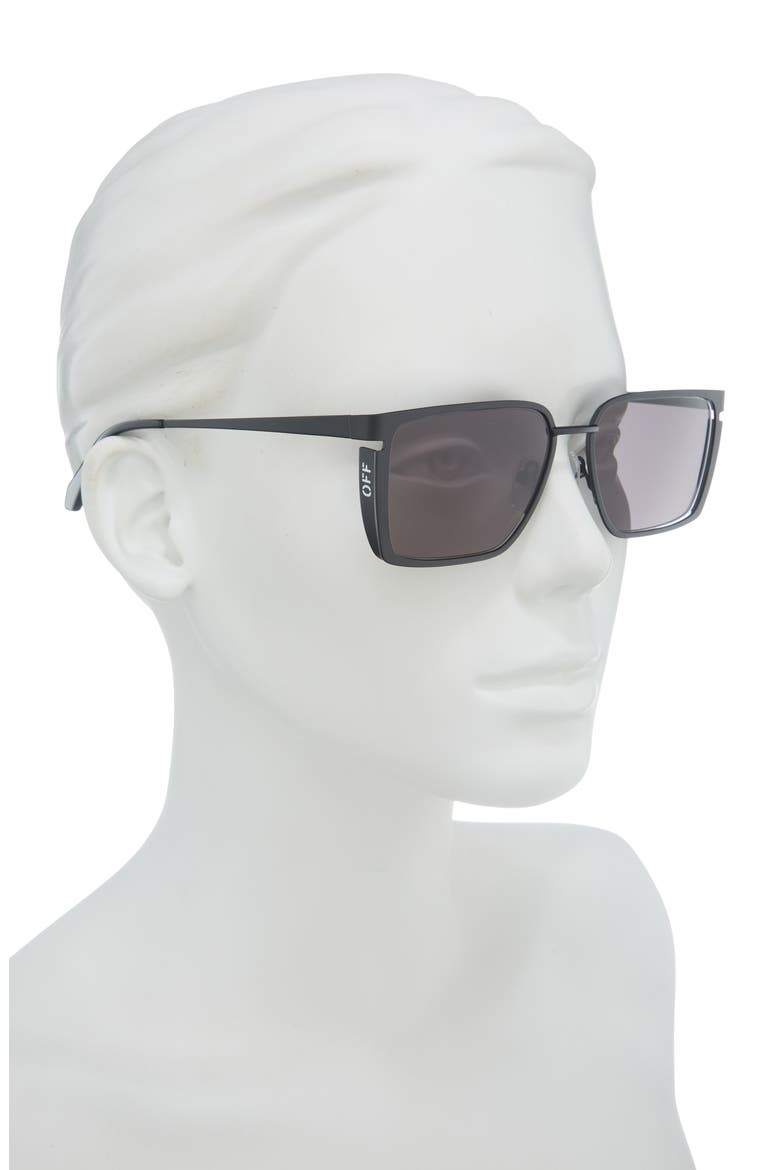 Yoder Square Sunglasses, Alternate, color, BLACK/ DARK GREY
