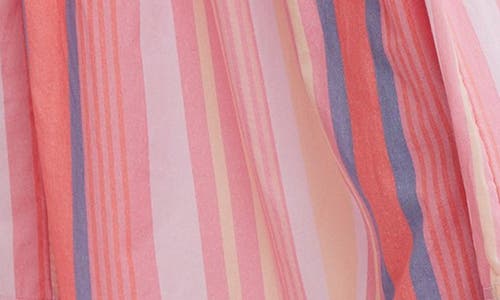 Free People Primavera Stripe Cotton Midi Dress In Strawberry Combo