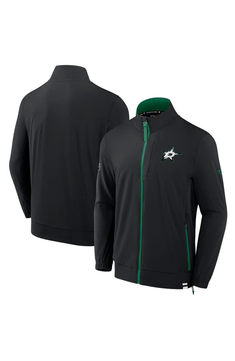FANATICS Men's Fanatics  Black Dallas Stars Authentic Pro Rink Coaches Full-Zip Jacket, Main, color, 