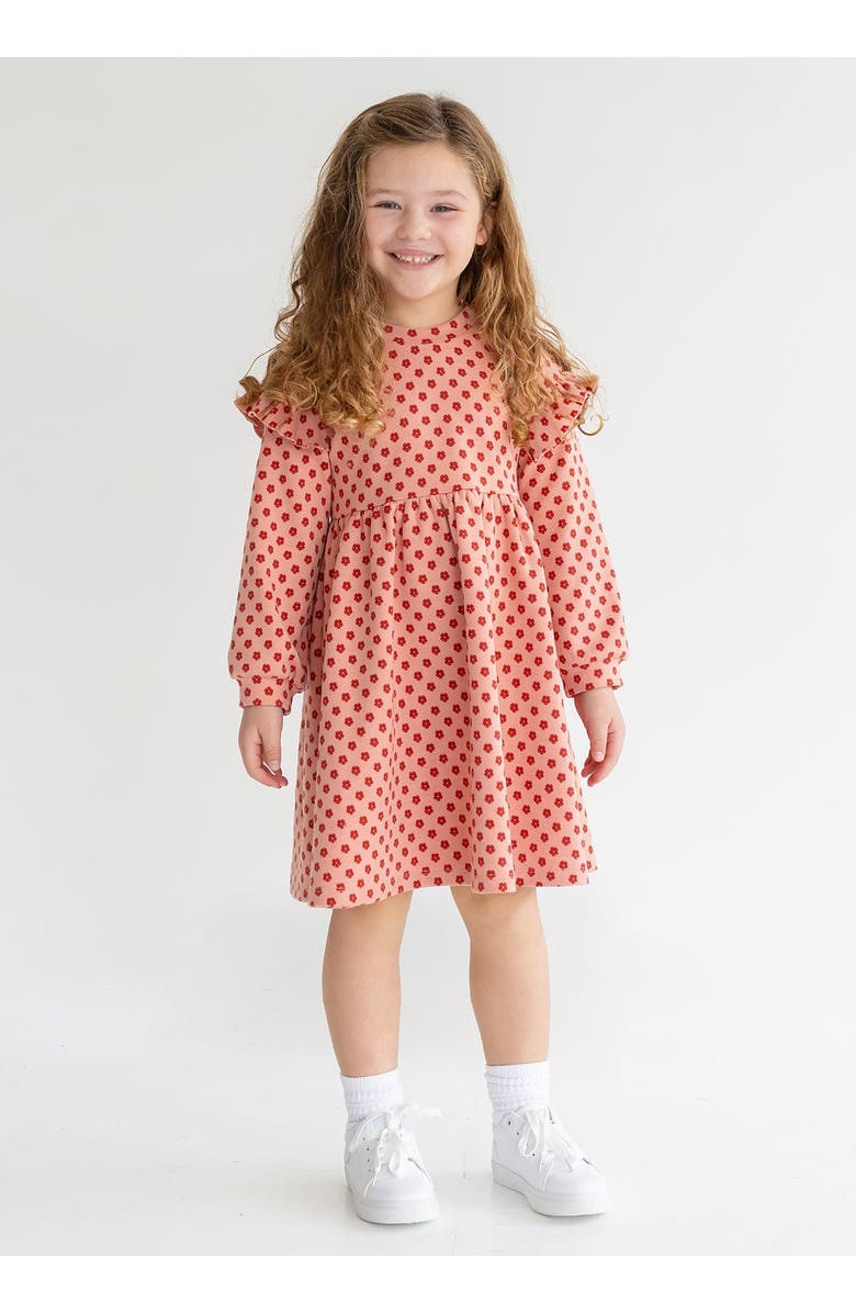 Mabel + Honey Red Velvet Dress, Alternate, color, Pink