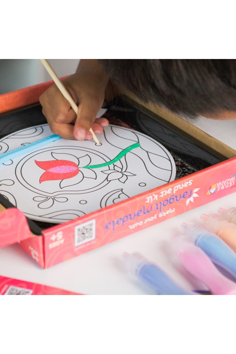 Make Your Own Rangoli Mandala Sand Art Kit, Alternate, color, Multicolored