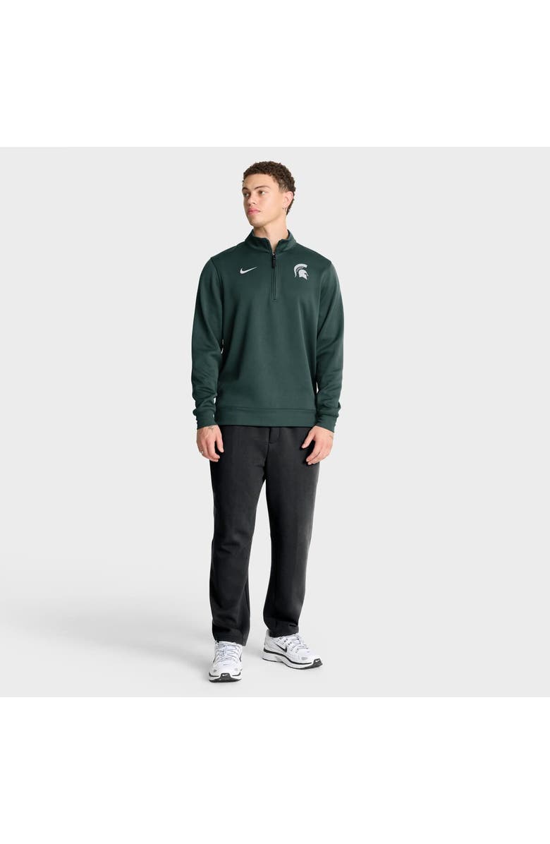 Nike Men's Nike Green Michigan State Spartans 2025 Coaches Premium Dri-FIT Half-Zip Pullover, Alternate, color, Green