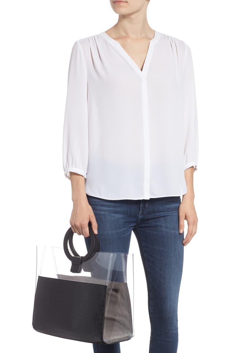 Vince Camuto Clea Faux Leather Tote, Alternate, color,