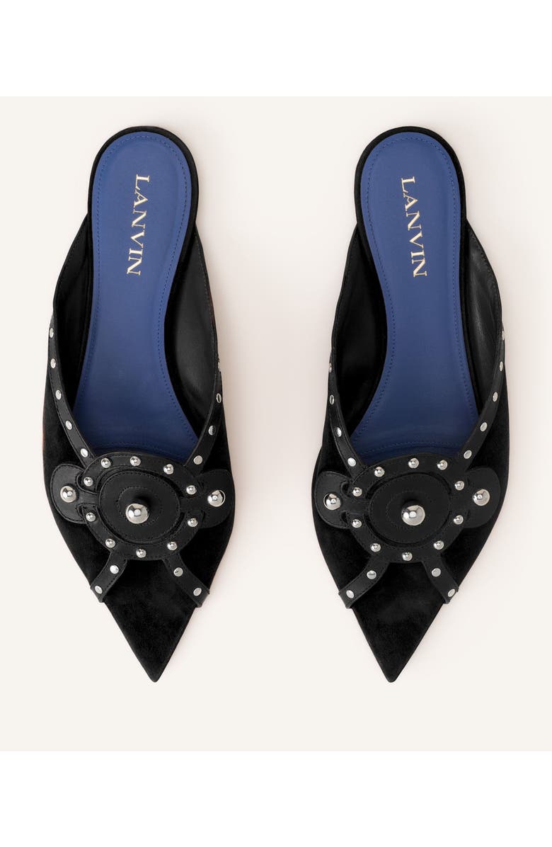 Lanvin Eclipse Arch Flat Mule, Alternate, color, Black