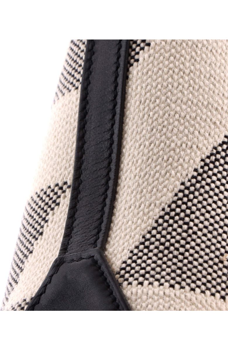 Pre-Owned Hermes Cabas H en Biais Tote Canvas with Leather 27, Alternate, color, Noir