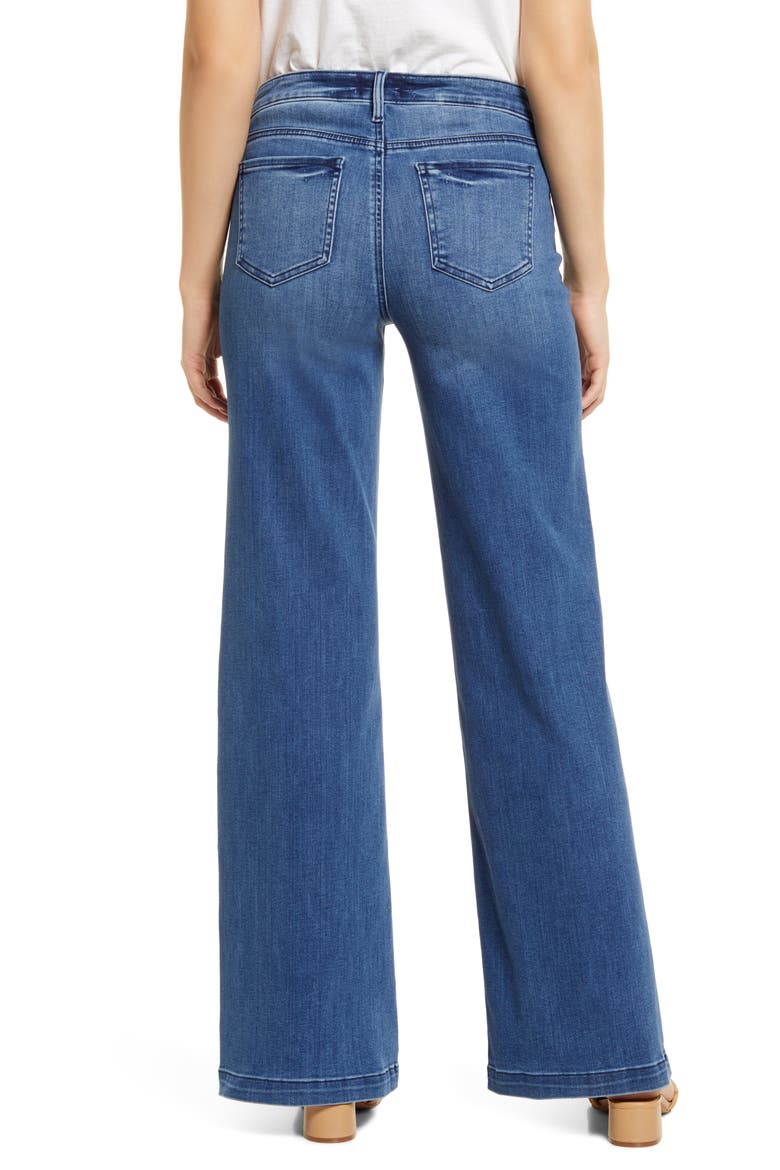 Teresa Ankle Wide Leg Jeans, Alternate, color, FOUNDRY