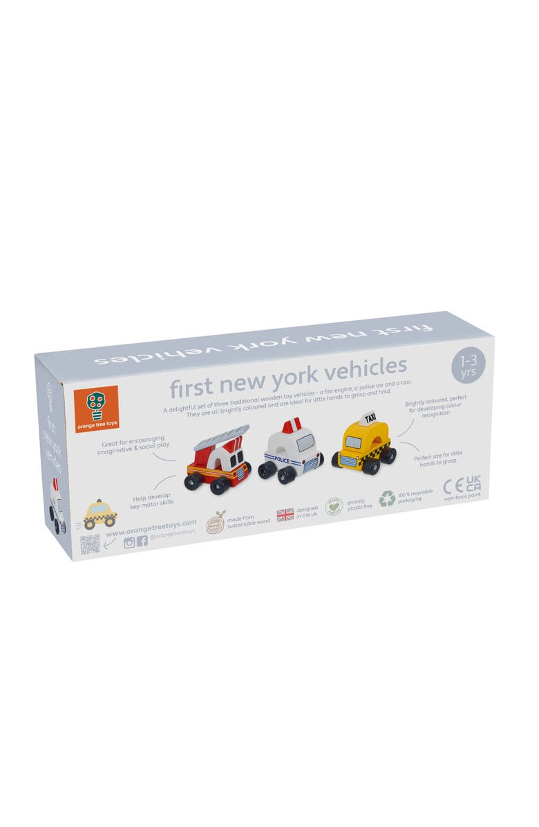 ORANGE TREE TOYS First Trucks New York Vehicles, 3 Push Cars, Toddlers & Kids, Alternate, color, Multicolored