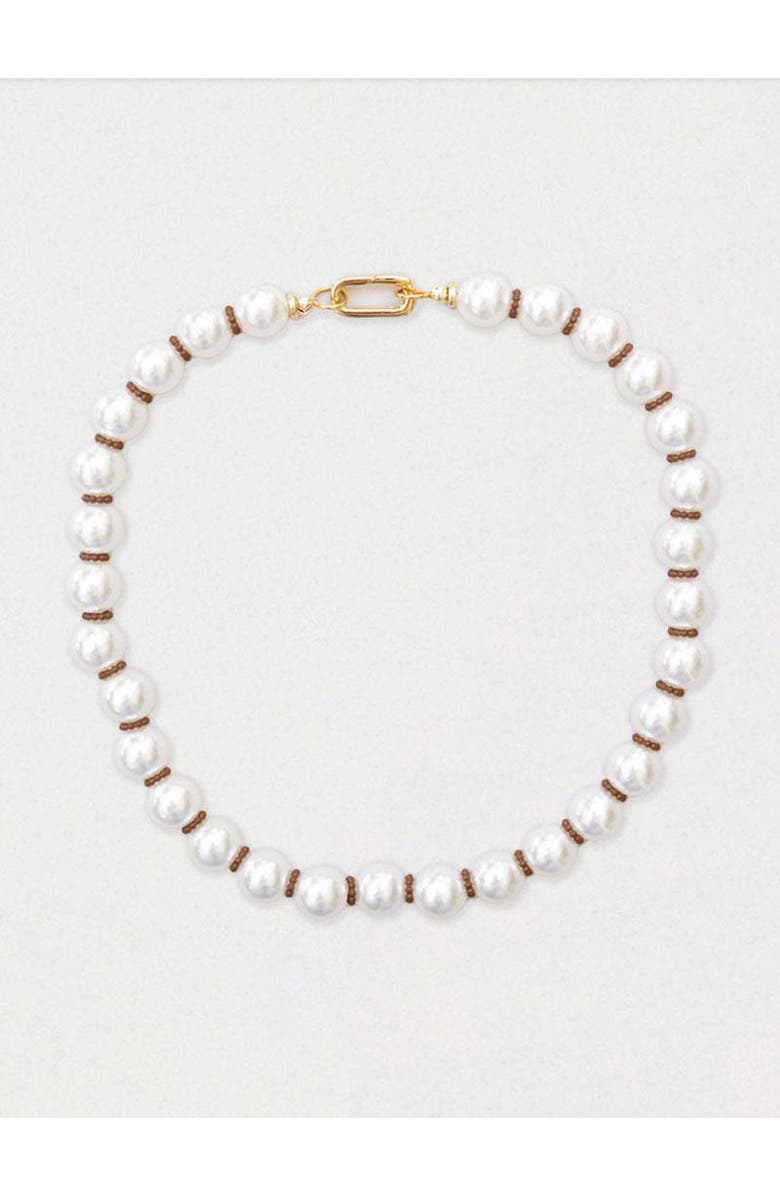 By Lilla Audrey Necklace, Main, color, Pearl