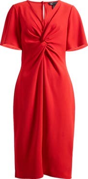 Friends Like These Twist Front Midi Dress