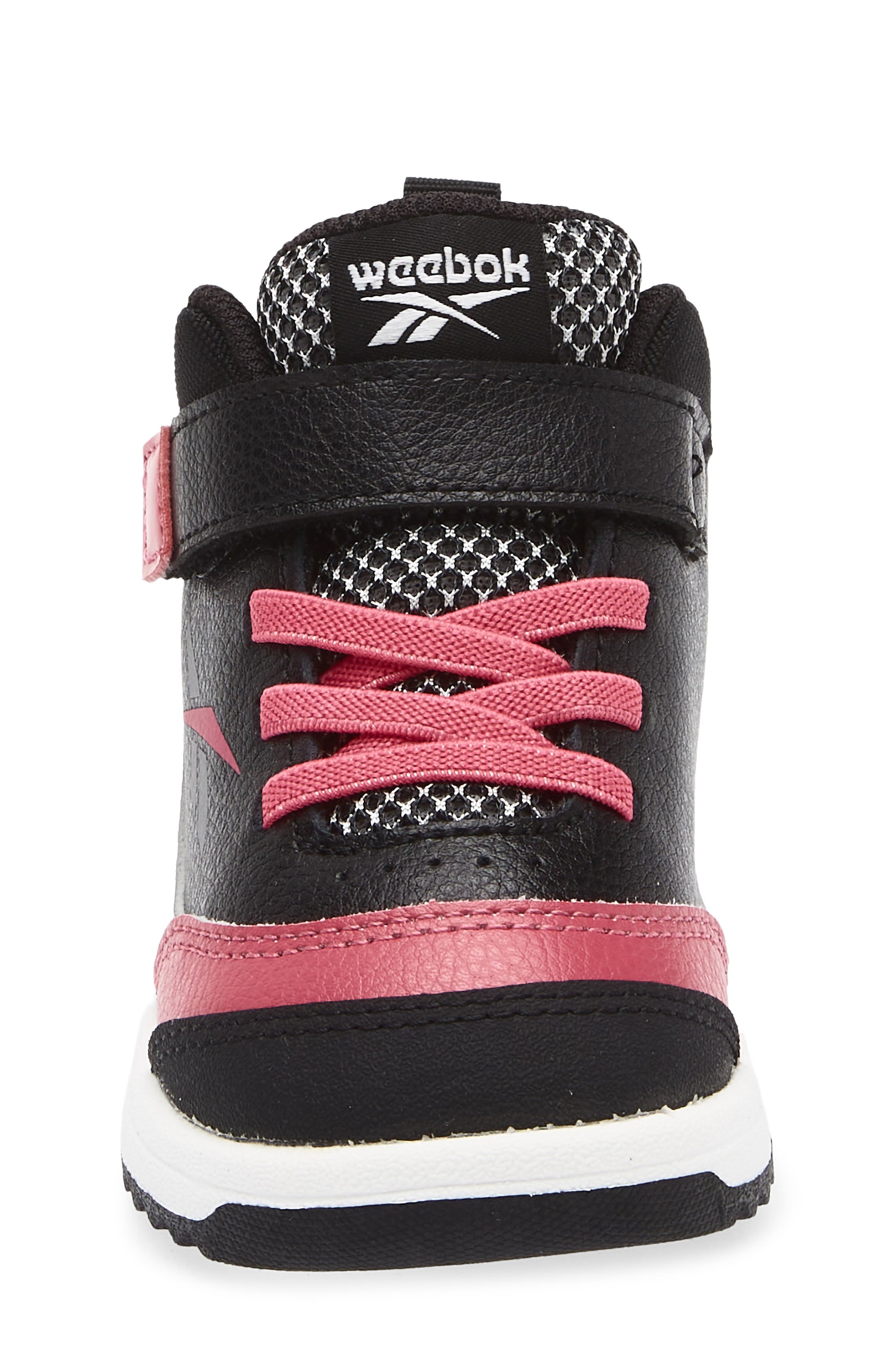 Reebok Kids' Weebok Storm X Sneaker, Alternate, color, Black/ Dark Pink/ Grey