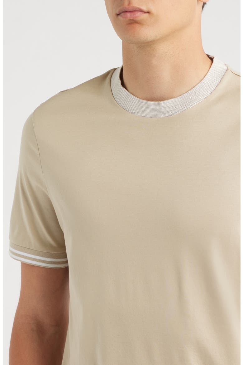 Tessler Cotton Ringer T-Shirt, Alternate, color, OPEN BEIGE