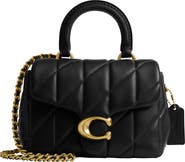 COACH Tabby Quilted Leather Convertible Top Handle Bag