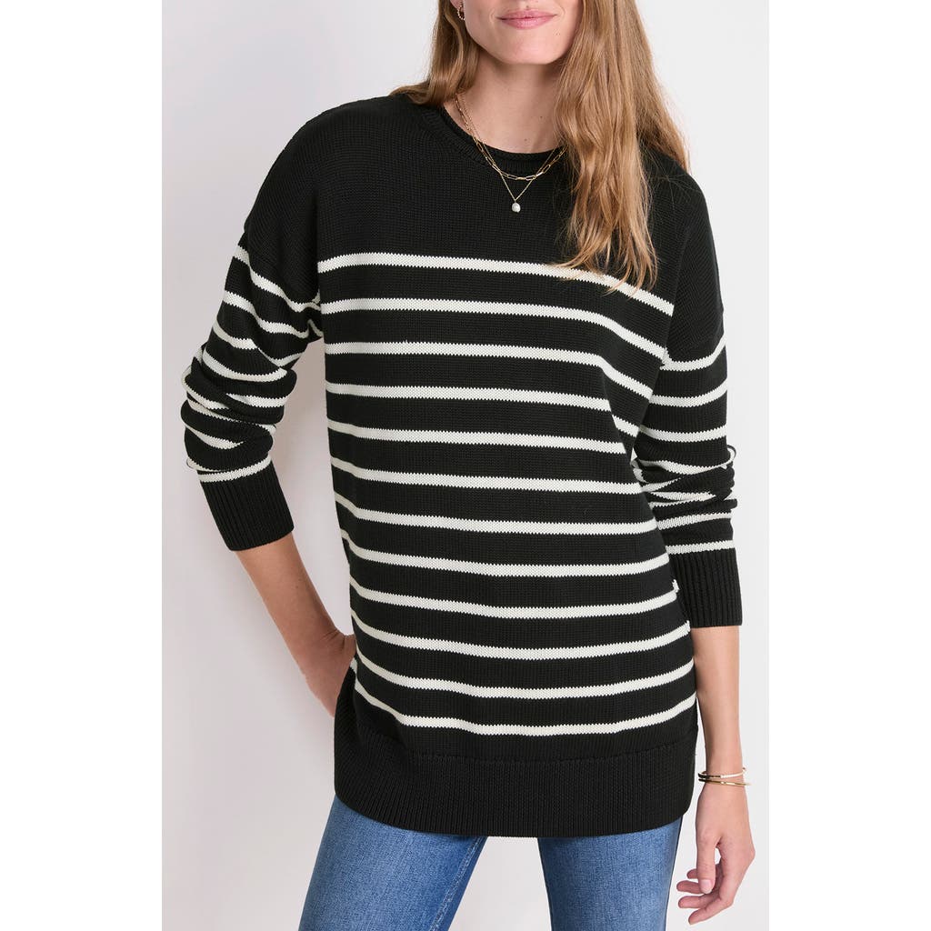 Vineyard Vines Crewneck Cotton Sweater In Black