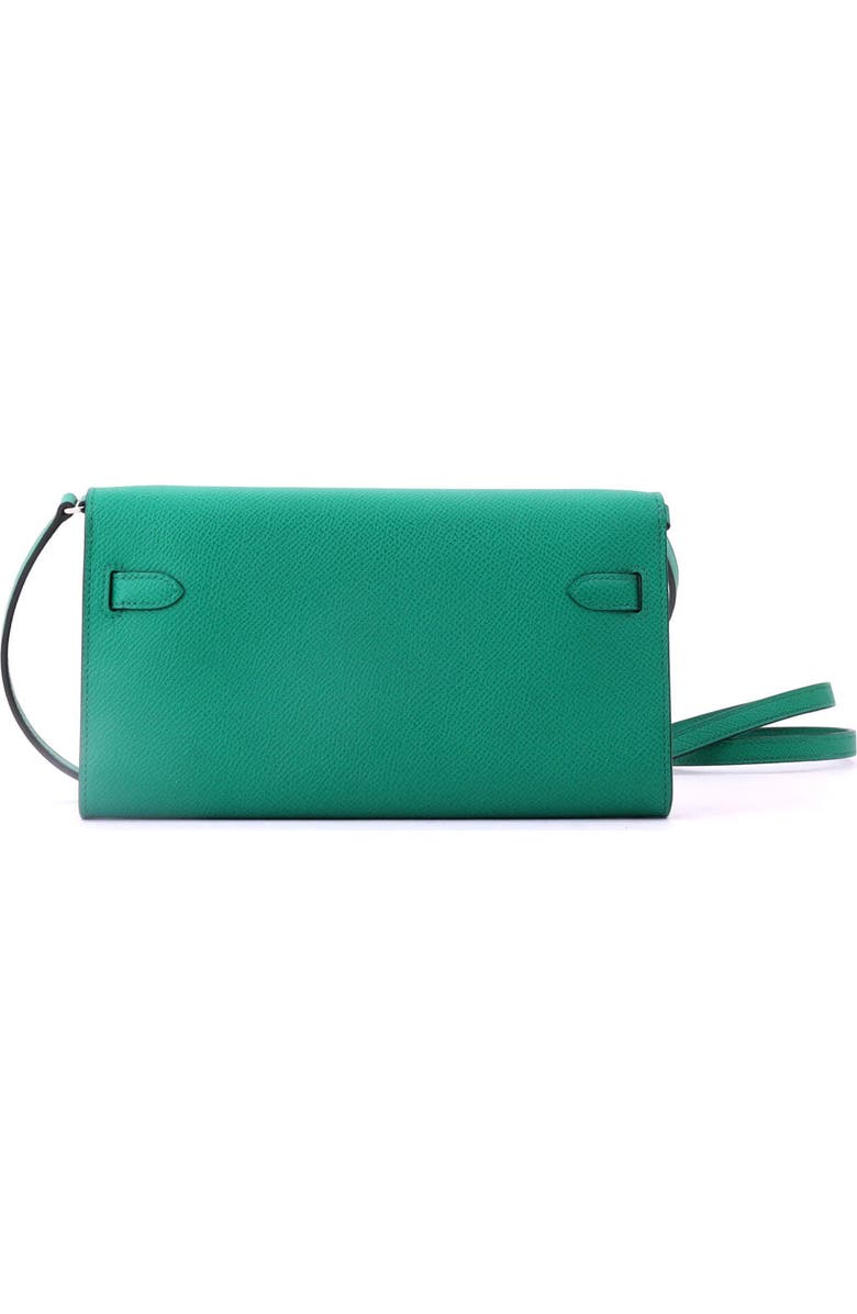 Pre-Owned Hermes Kelly To Go Wallet Epsom, Alternate, color, Vert Jade