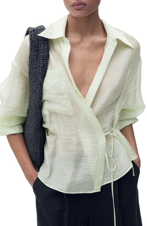 Shop Mango Side Tie Wrap Top