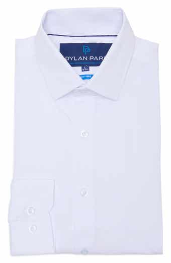 DYLAN PARK Slim Fit Perfect Stretch Long Sleeve Button Down Shirt