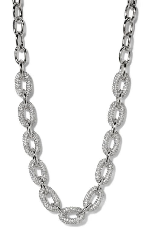 Nadri Alma Drama Pavé Link Necklace