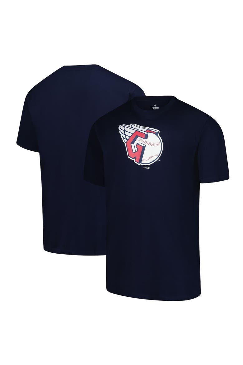 Men's Profile Navy Cleveland Guardians Big & Tall Primary Logo T-Shirt, Main, color, Navy