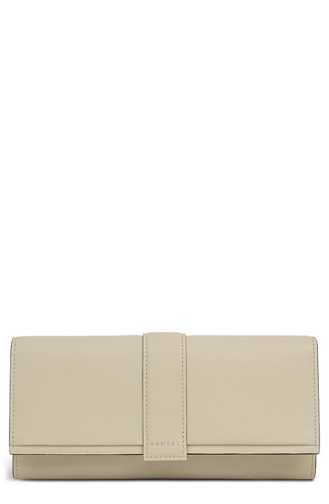 Sloane Large Leather Flapover Wallet