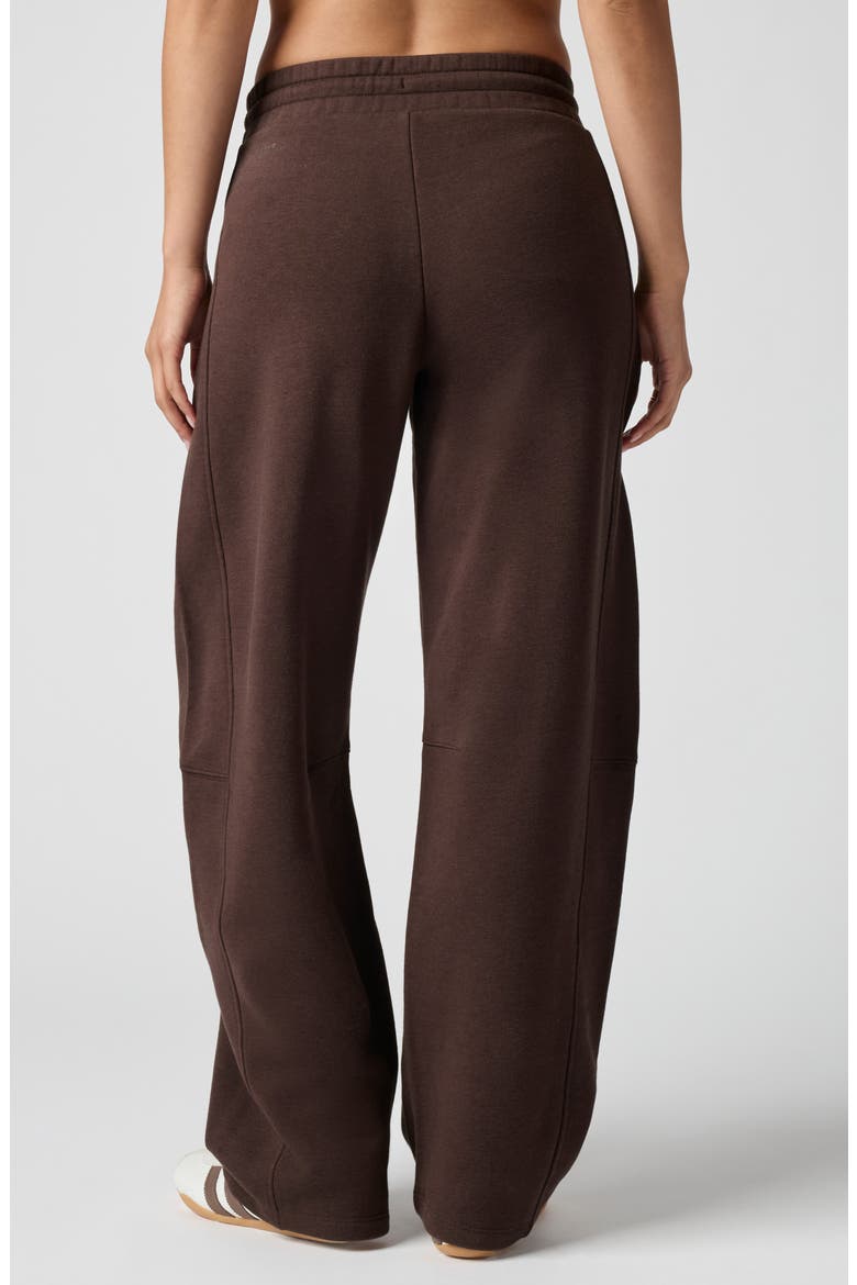 Barrel Leg Sweatpants, Alternate, color, CANYON BROWN