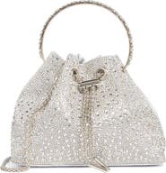 ALESSIA BIANCHI Rhinestone Embellished Bucket Bag Clutch