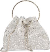 ALESSIA BIANCHI Rhinestone Embellished Bucket Bag Clutch