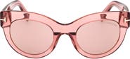TOM FORD Lucilla 51mm Gradient Cat Eye Sunglasses