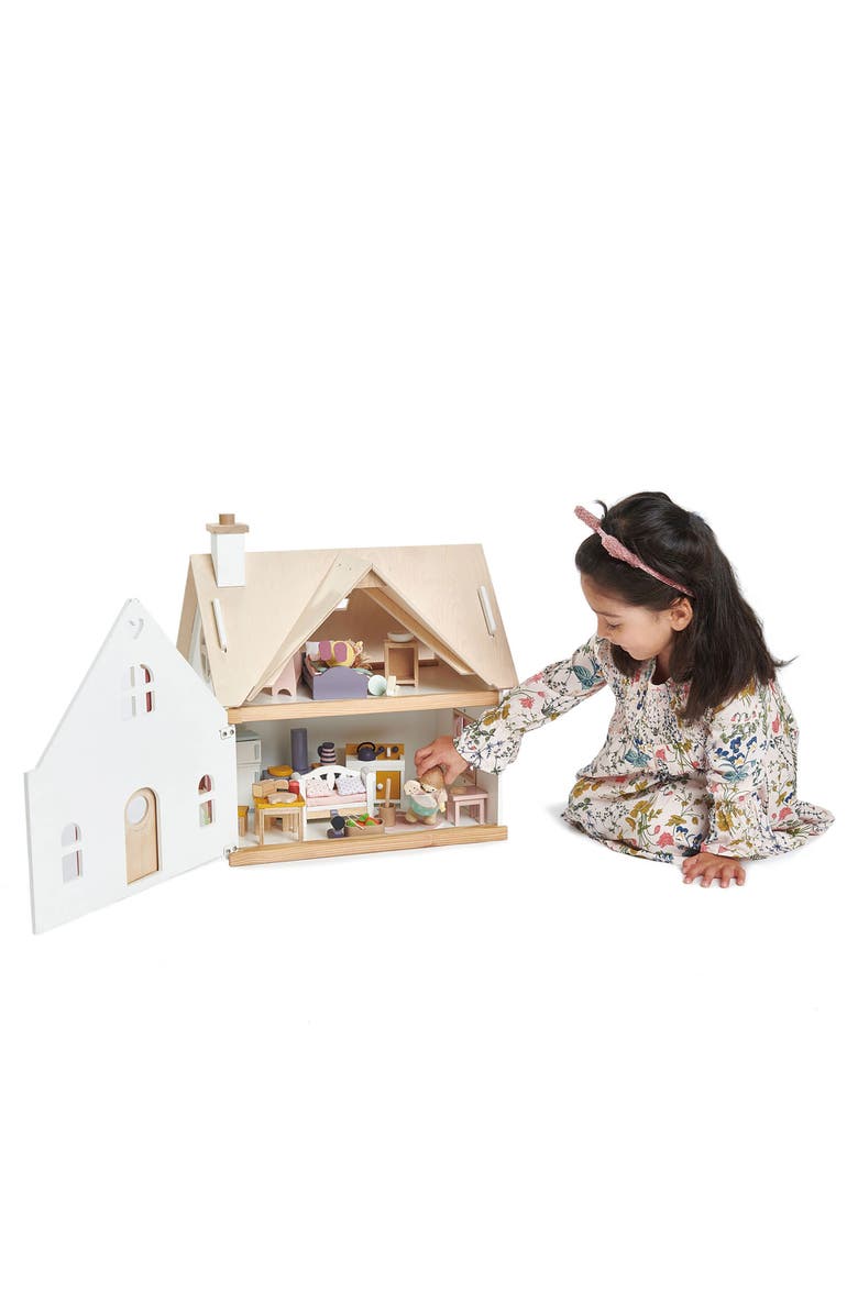Tender Leaf Toys Cottontail Cottage Dollhouse, Alternate, color, White