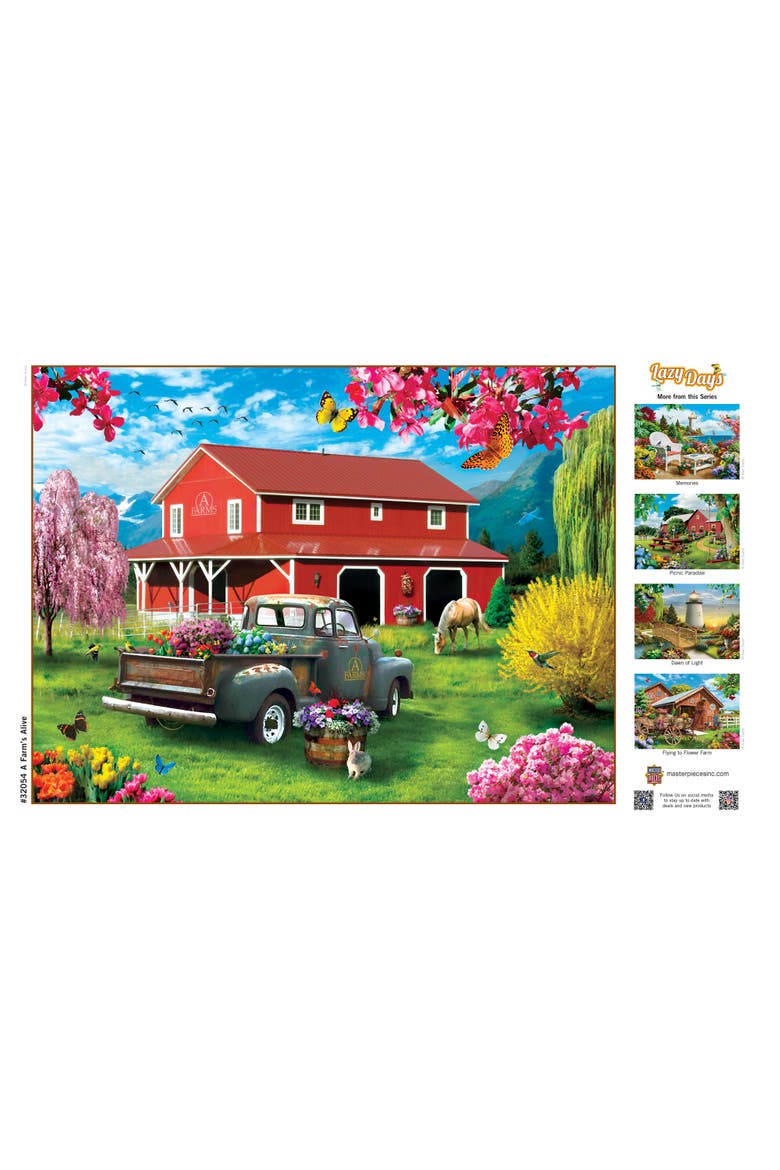 A Farm's Alive 750 Piece Jigsaw Puzzle, Alternate, color, Multicolor