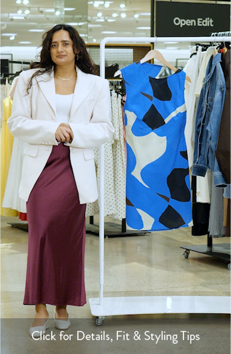 Sleeveless Open Back Cotton & Linen Minidress, sales video thumbnail