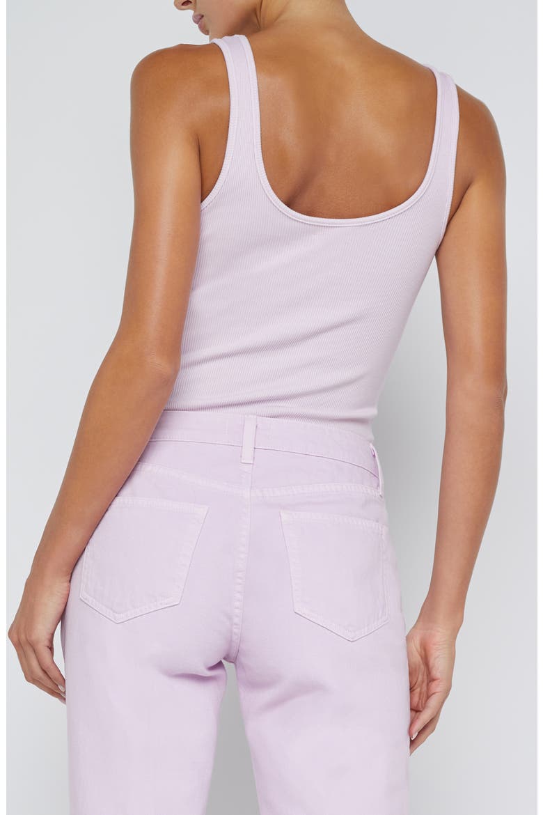 Nica Scoop Neck Tank Bodysuit, Alternate, color, PALE ORCHI
