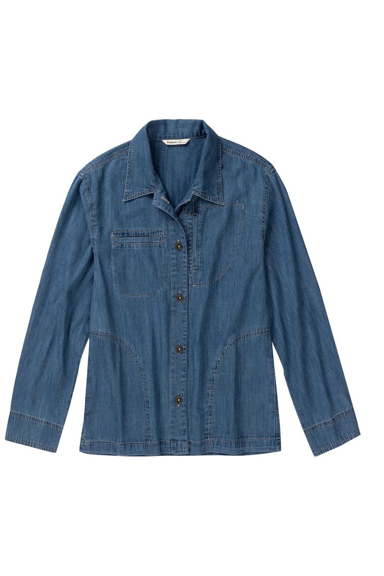Lightweight Denim Workshirt - Women's, Main, color, Medium Indigo Wash