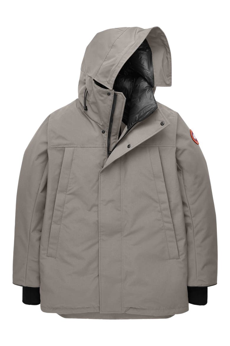 Sanford 625 Fill Power Down Hooded Parka, Alternate, color, LIMESTONE