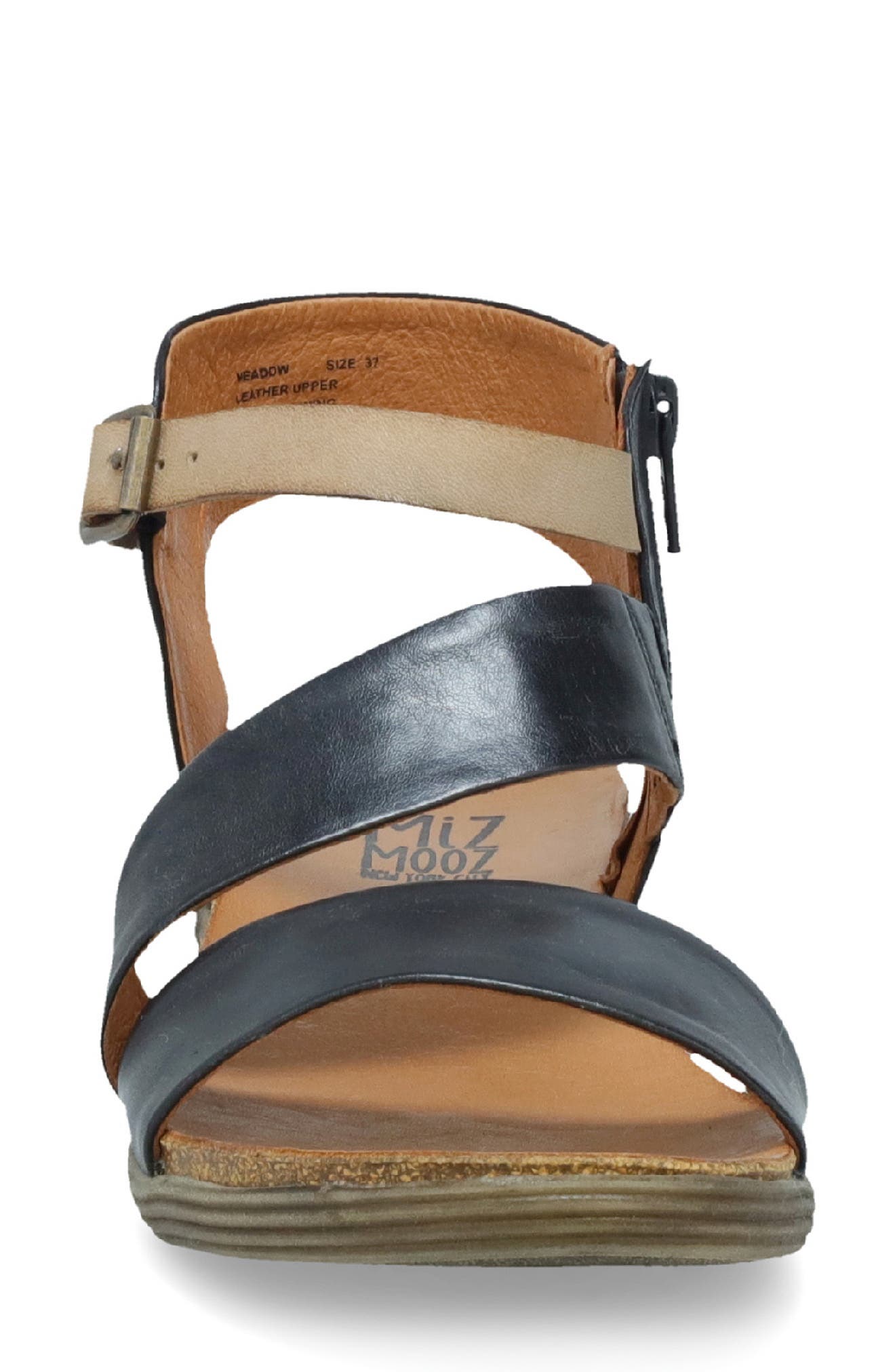 Miz Mooz Meadow Sandal, Alternate, color, Black