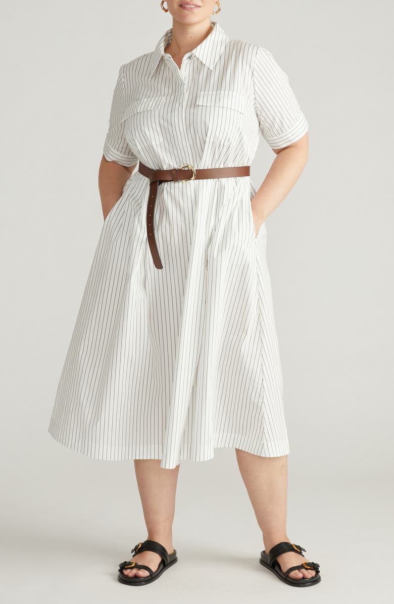 Universal Standard City Poplin Maxi Shirtdress, Alternate, color, 