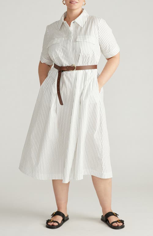 Universal Standard City Poplin Maxi Shirtdress In White