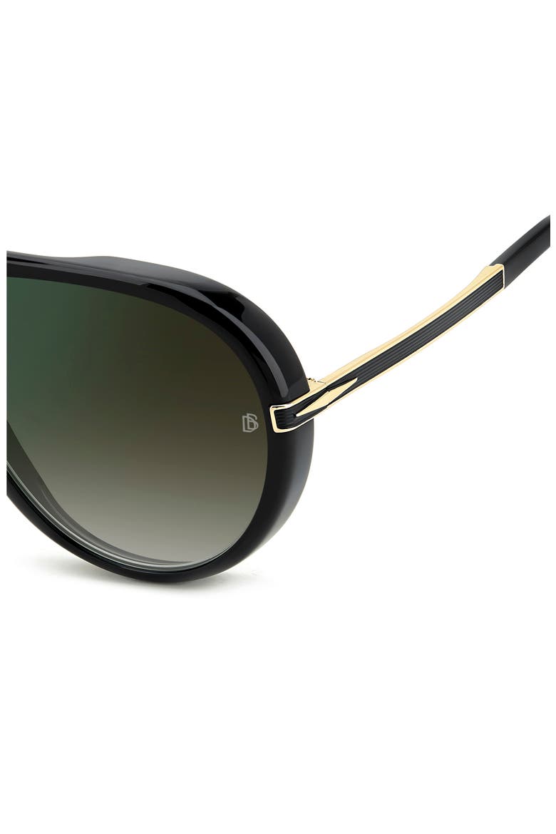 Voyager 61mm Pilot Sunglasses, Alternate, color, BLACK GOLD/ GREEN SF GRN SP