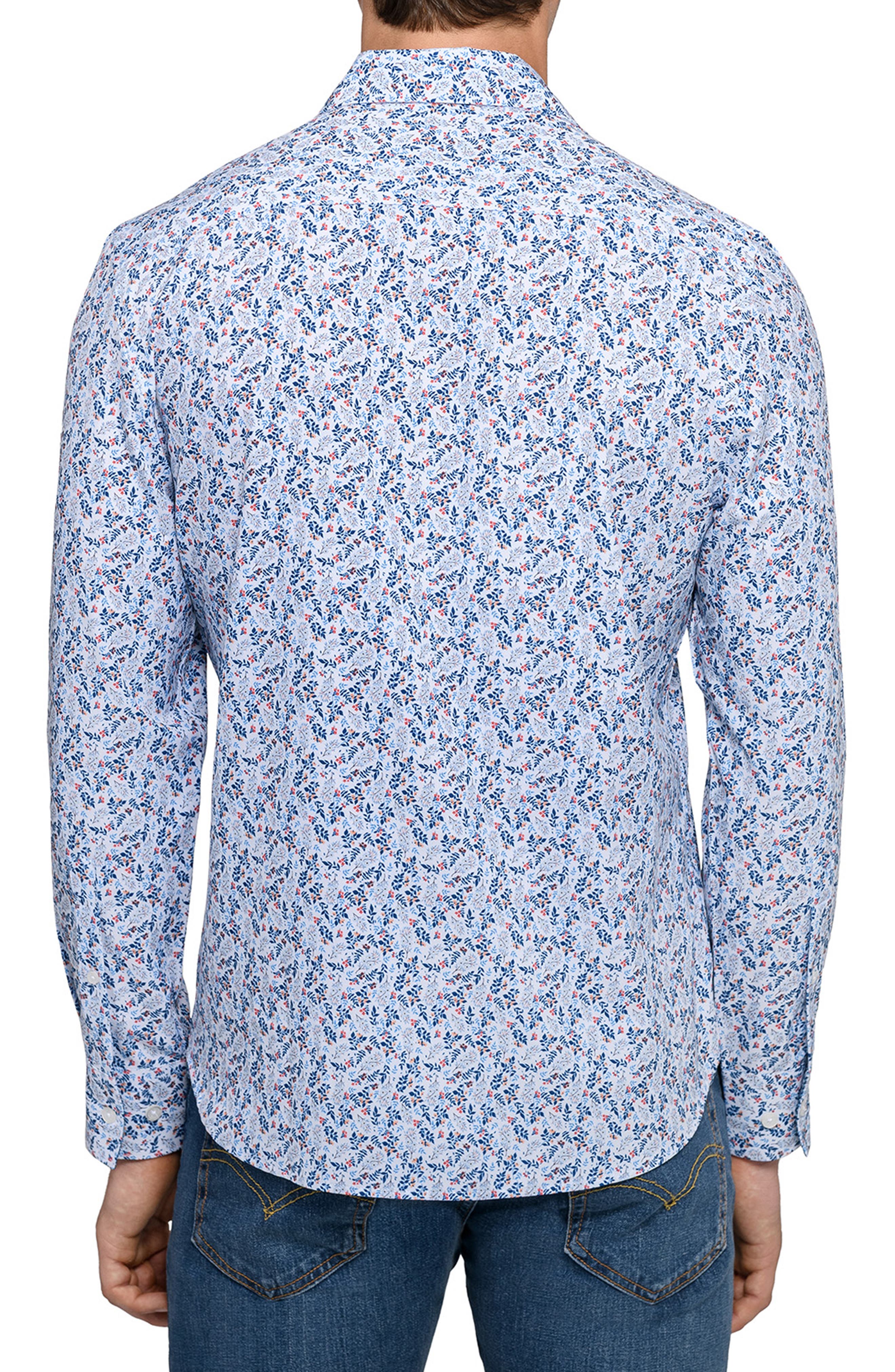 Fall Floral Woven Long Sleeve Basic - image 2
