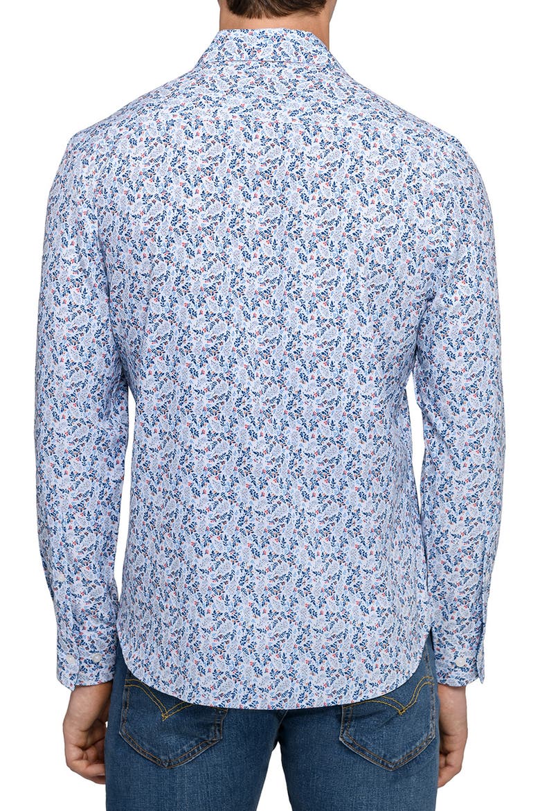 Fall Floral Woven Long Sleeve Basic, Alternate, color, MULTI