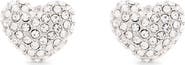Marc Jacobs Heart Pavé Stud Earrings