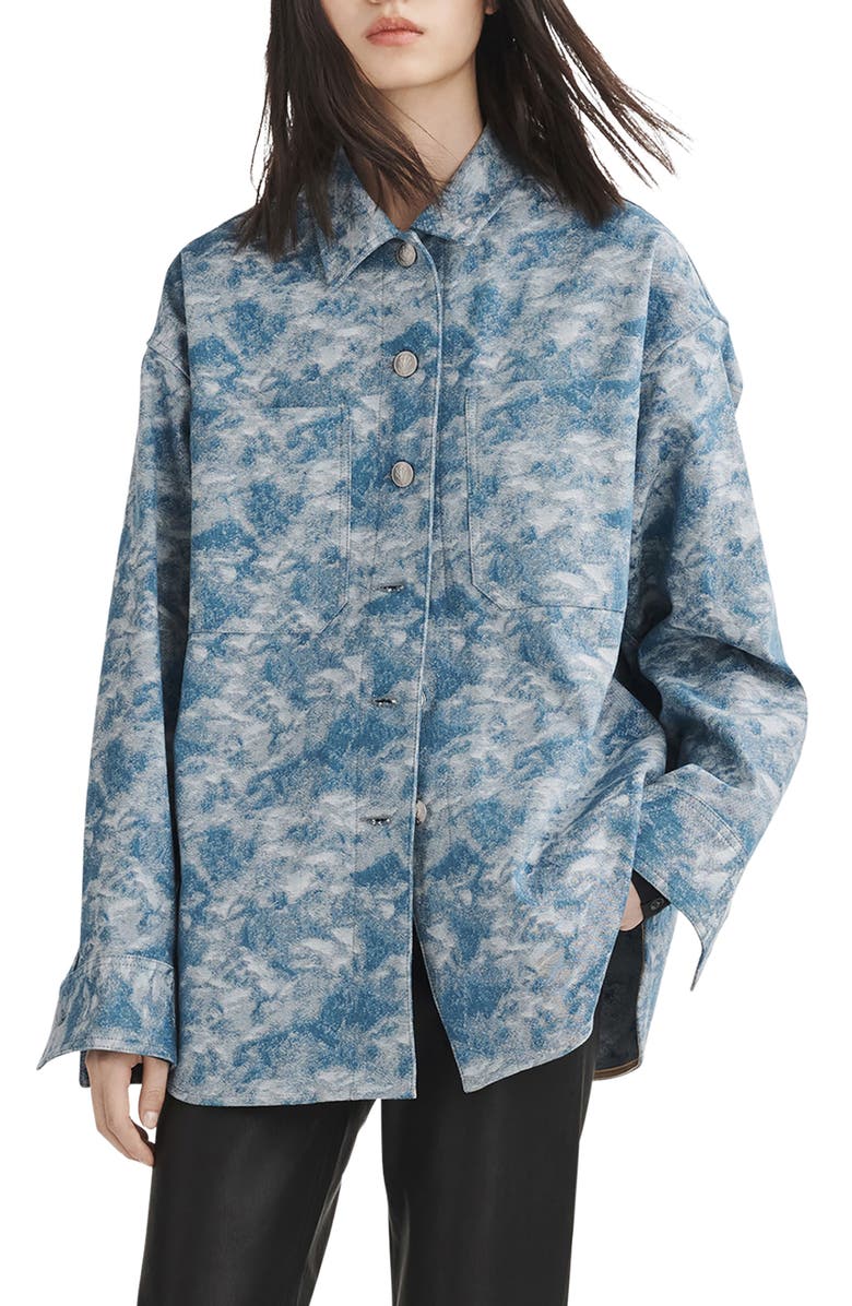 rag & bone Lory Denim Shirt Jacket, Main, color,