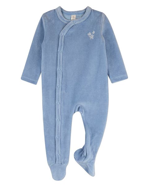 Baby Star Cluster Velour Footie