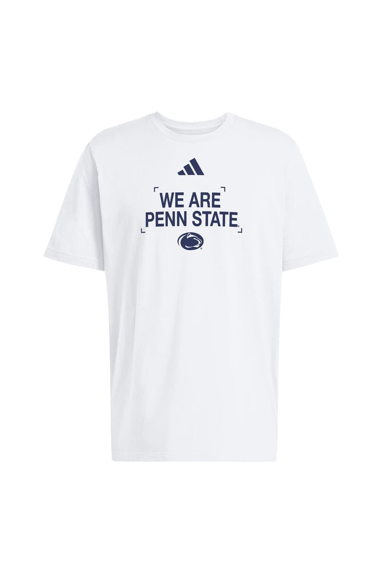 Men's adidas White Penn State Nittany Lions Slogan Cotton T-Shirt, Alternate, color, White